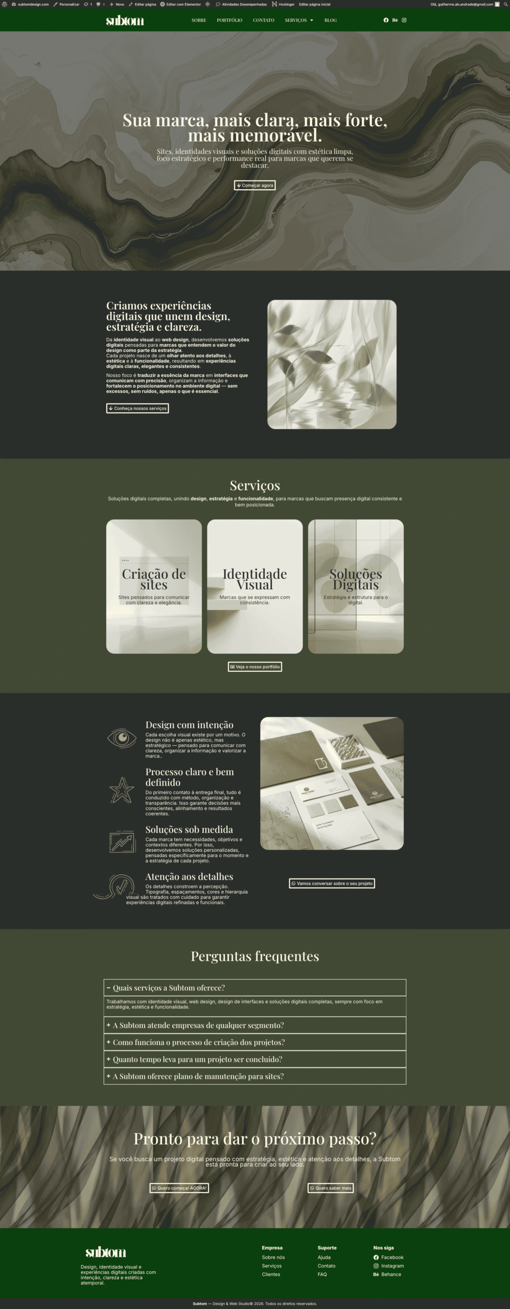 Site Institucional de Marketing